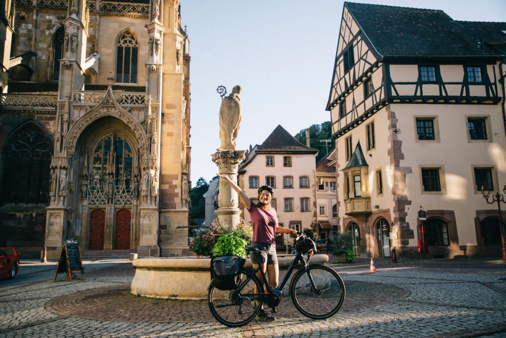 De Marlenheim à Thann pour la véloroute du vignoble en Alsace. crédit photo : Clara Ferrand - blog Wildroad
