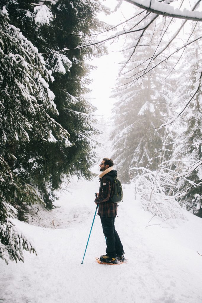 Le sentier de la crête de l'évêque en hiver. crédit photo : Clara Ferrand - blog Wildroad