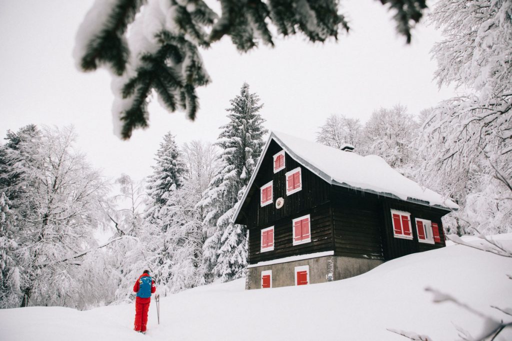 Initiation au ski hok sur le domaine du Markstein. crédit photo : Clara Ferrand -blog Wildroad