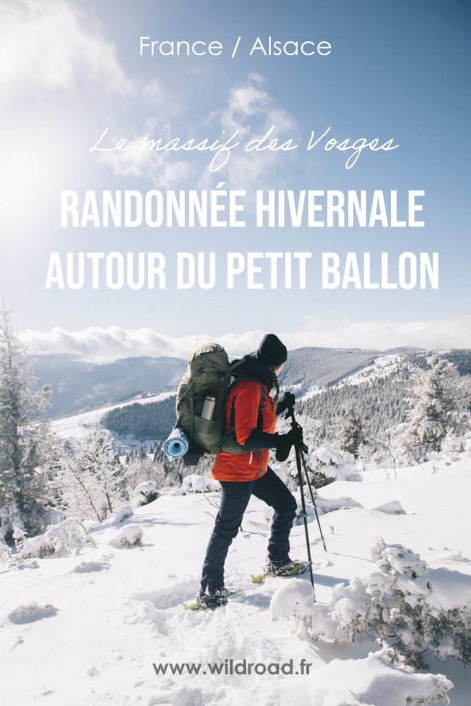 Le tour du Petit Ballon, une randonnée hivernal à faire en Alsace dans le massif des Vosges. crédit photo : Clara Ferrand - blog Wildroad #alsace #randonnée #massifesvosges #guebwiller #petitballon #bivouac