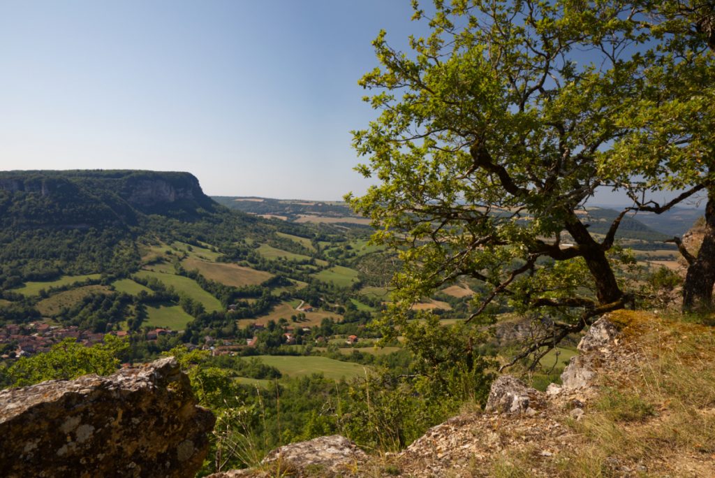 Le beau sentier de randonnée GR71 du tour du Larzac . Crédit photo :Benoit Richet 