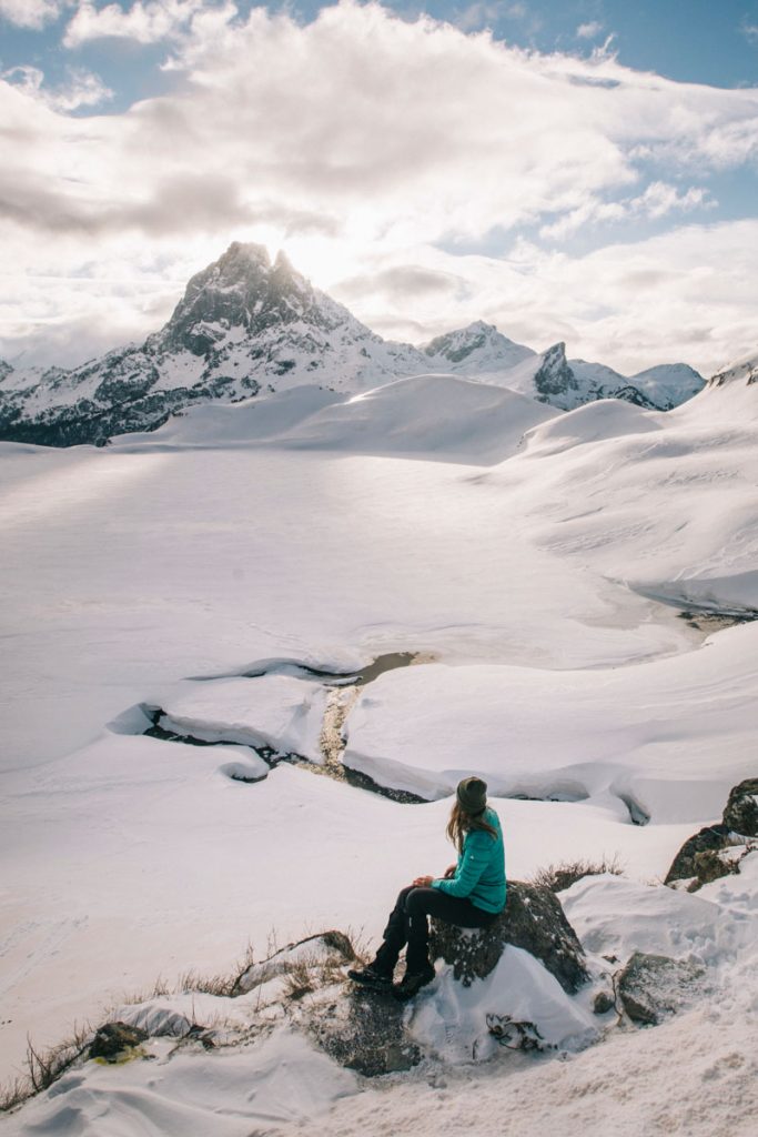 La vue sur le pic d'Ossau depuis le refuge d'Ayous. crédit photo : Clara Ferrand - blog WIldroad