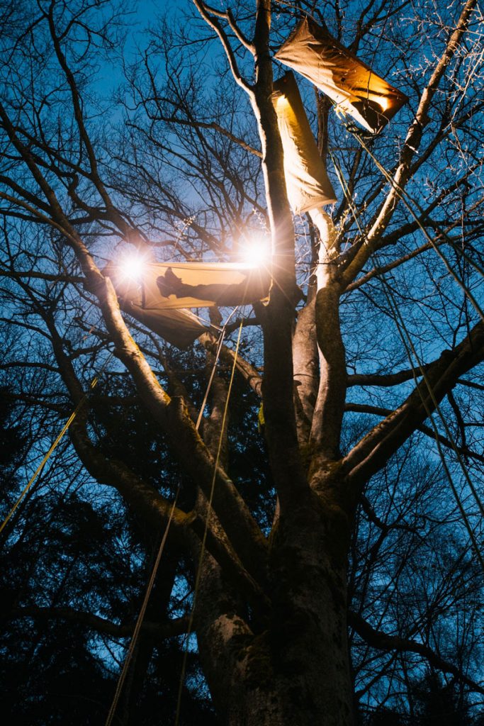Dormir une nuit perché dans les arbres avec Hêtre en Forez. crédit photo : Clara Ferrand - blog Wildroad