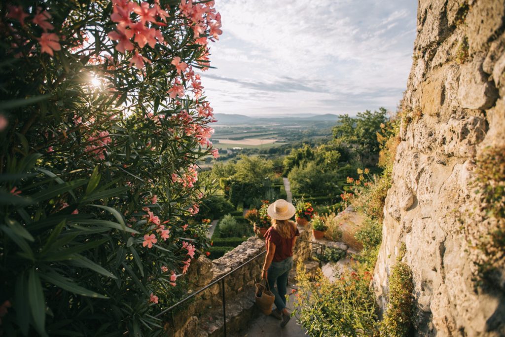 Le jardin des herbes de la Garde Adhémar. crédit photo : Clara Ferrand - blog Wildroad