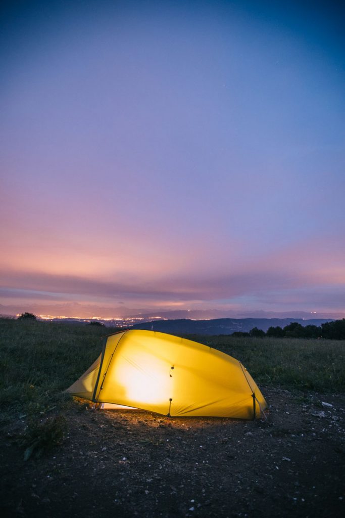 Les tentes Vaude pour faire du bivouac. crédit photo : Clara Ferrand - blog Wildroad