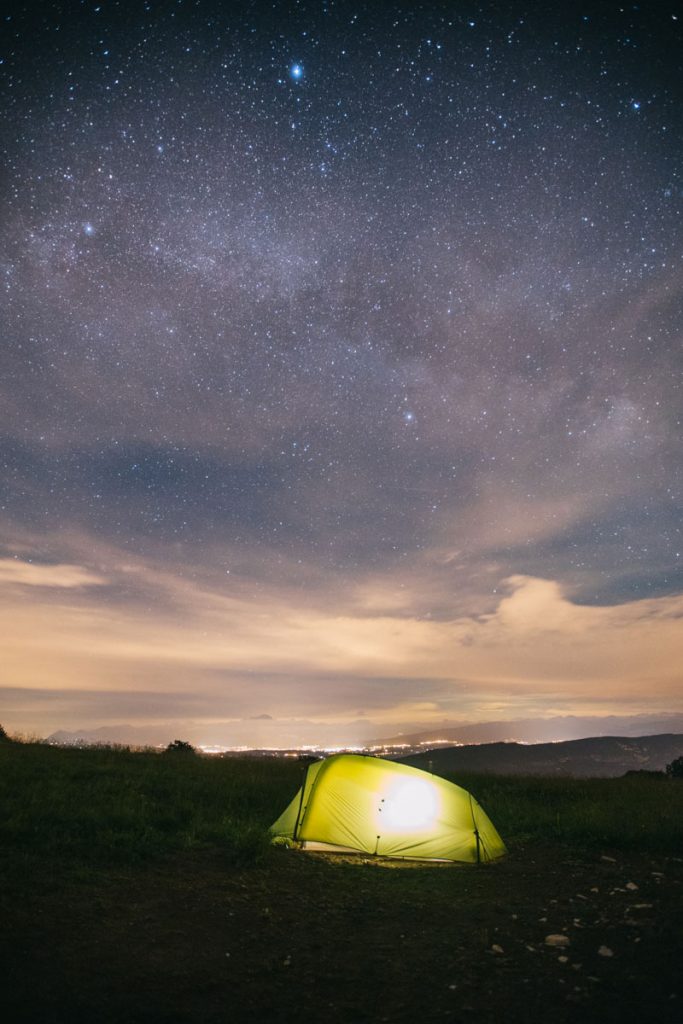 Atelier Astro bivouac avec Vaude. crédit photo : Clara Ferrand - blog Wildroad