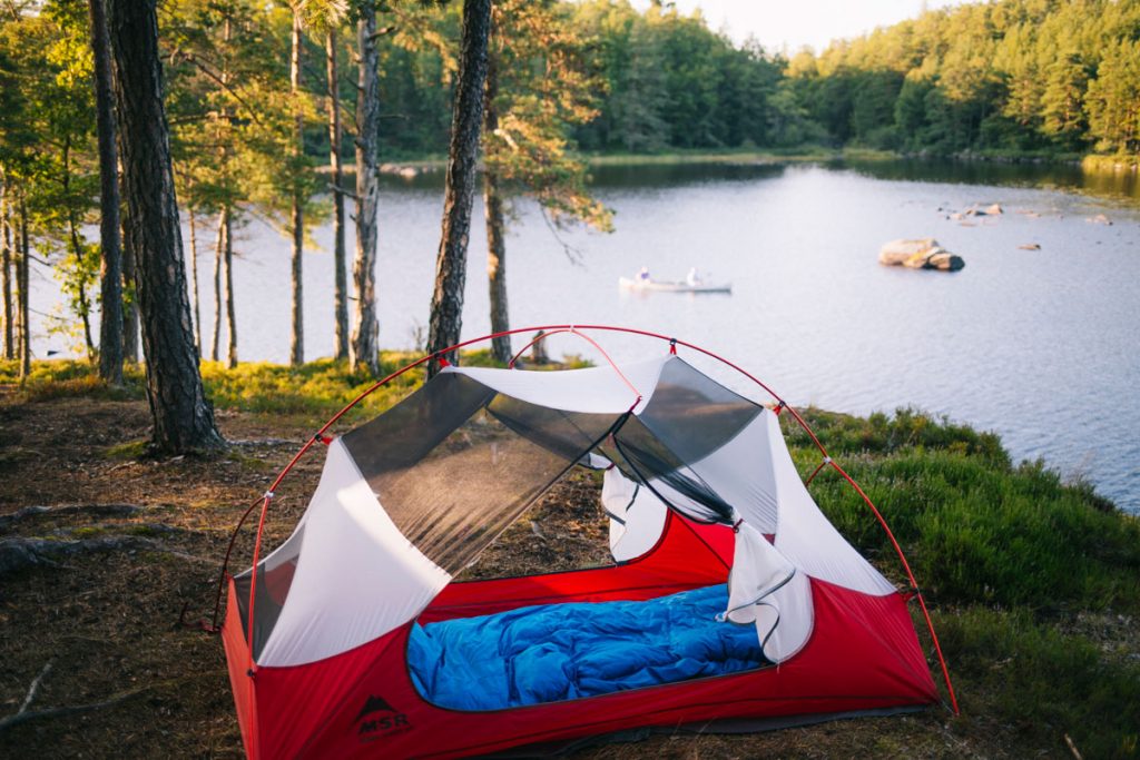Comment installer un bivouac en Suède. crédit photo : Clara Ferrand - blog Wildroad