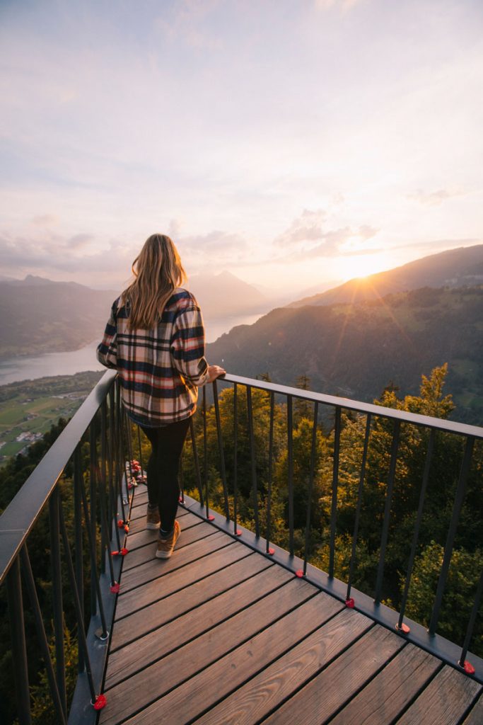 La vue panoramique depuis Harker Kulm, un incontournable de la Suisse. crédit photo : Clara Ferrand - blog Wildroad