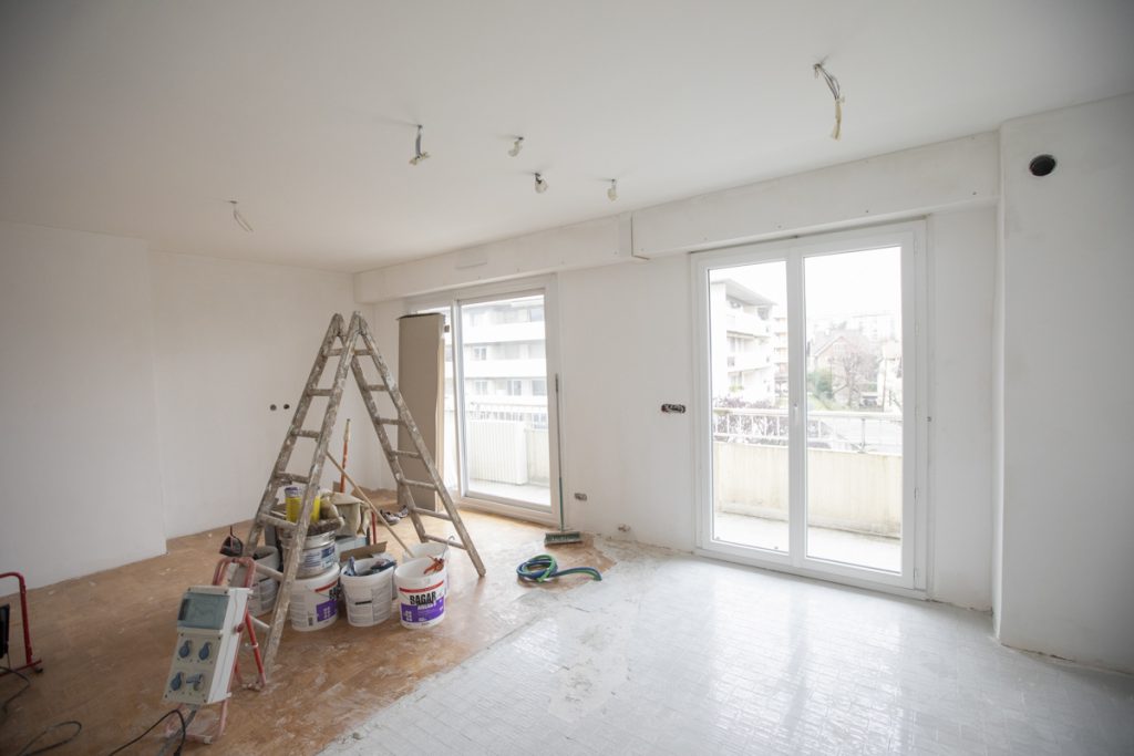 Pendant les travaux de rénovation