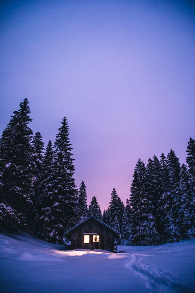 La cabane non gardée de la forêt du Rizoux dans jura Suisse. crédit photo : Clara Ferrand - blog Wildroad