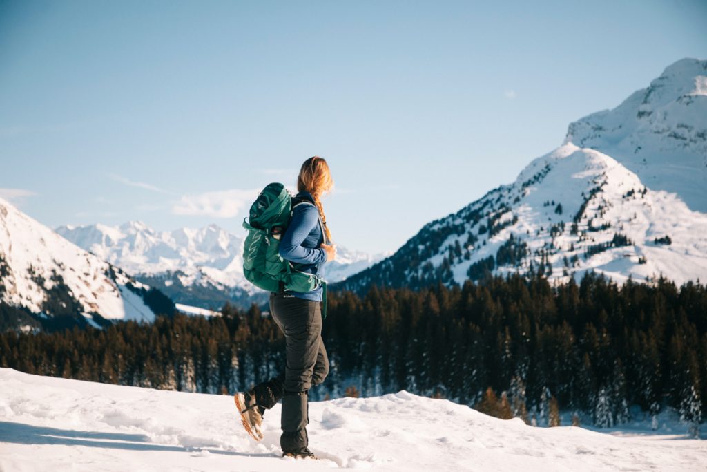 Randonner sur le plateau de beauregard en hiver en Haute-Savoie. crédit photo : Clara Ferrand - blog Wildroad