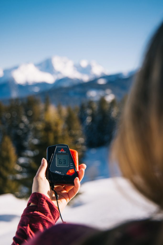 Le DVA de ARVA EVO5 et conseils d'utilisation. crédit photo : Clara Ferrand - blog Wildroad