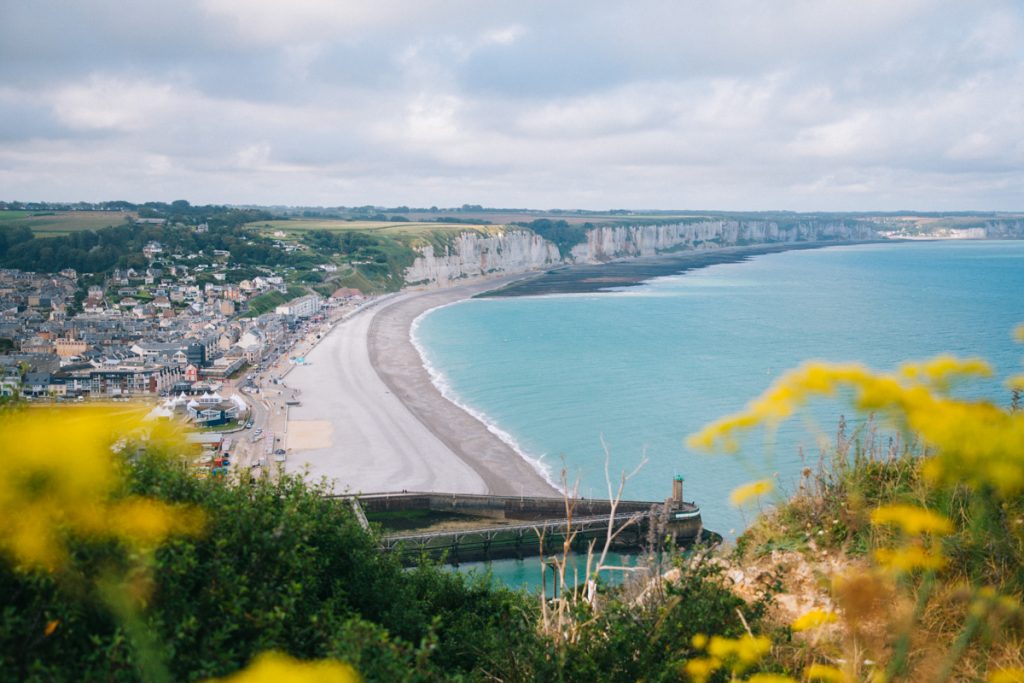 Le belvédère du cap Fagnet avec la vue sur Fécamp. crédit photo : Clara Ferrand - blog Wildroad
