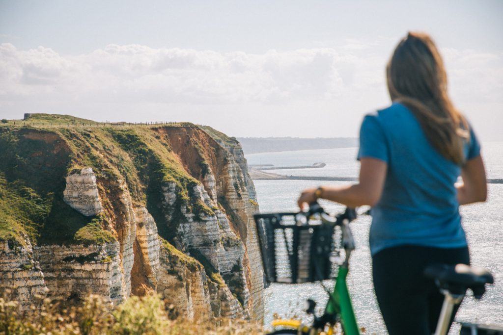 Itinéraire de la vélo maritime sur la côte d'Albâtre. crédit photo : Clara Ferrand - blog Wildroad