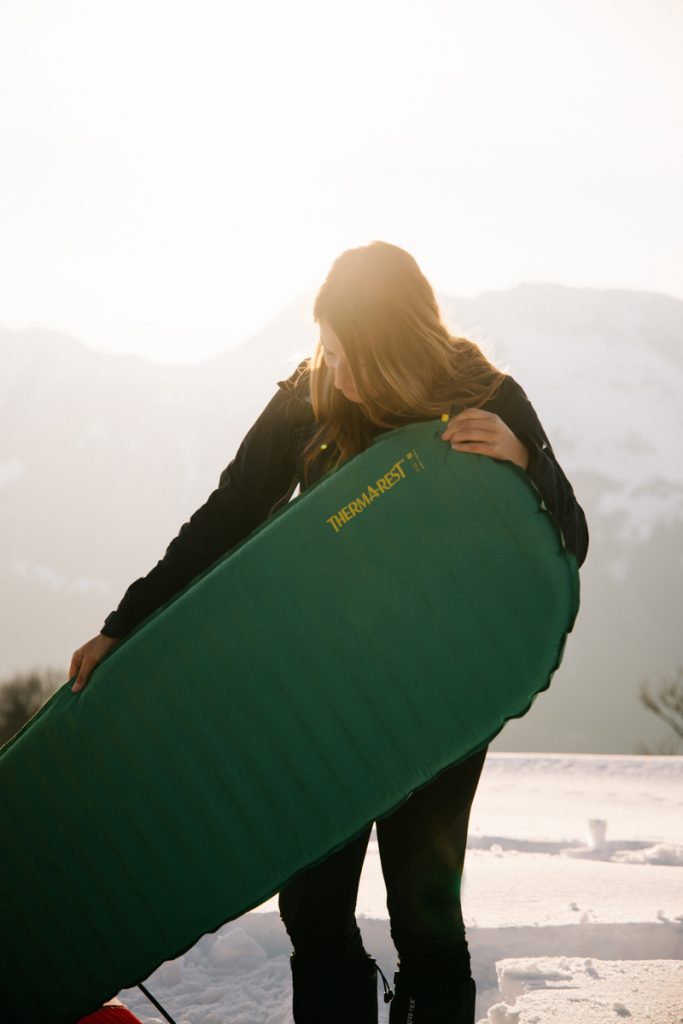 Le matelas gonflable trial pro de Thermarest . crédit photo : Clara Ferrand - blog Wildroad