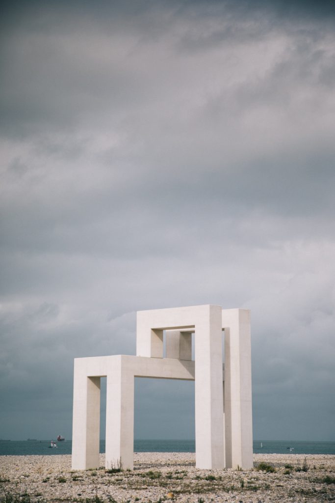 L'UP#3 oeuvre permanente sur la plage du Havre. crédit photo : Clara Ferrand - blog Wildroad