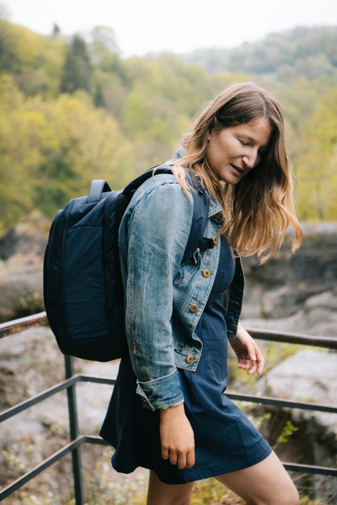 Nouvelle robe de randonnée Decathlon. crédit photo : Clara Ferrand - blog Wildraod