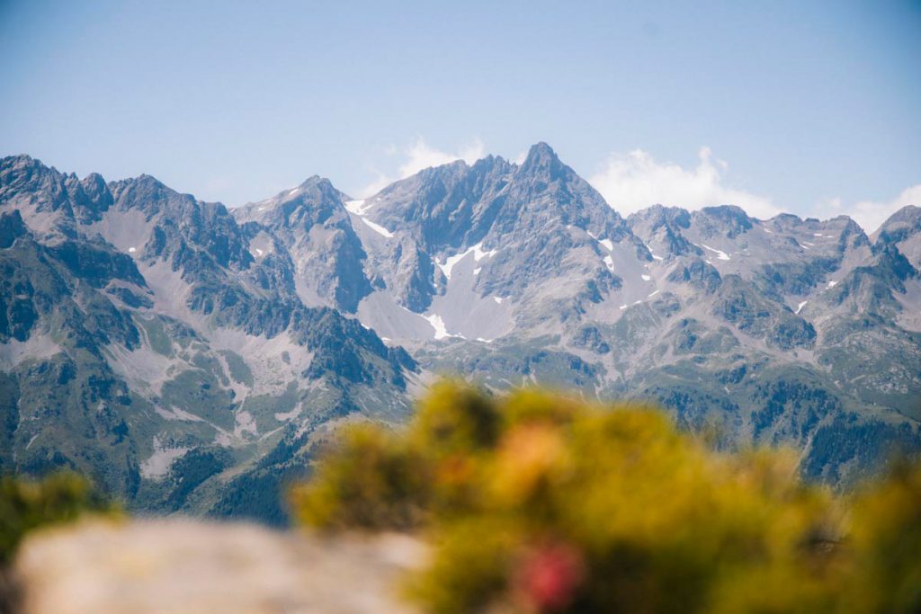 Le paysages des belladones depuis la station de Vaujany en Isère. crédit photo : Clara Ferrand - blog Wildroad