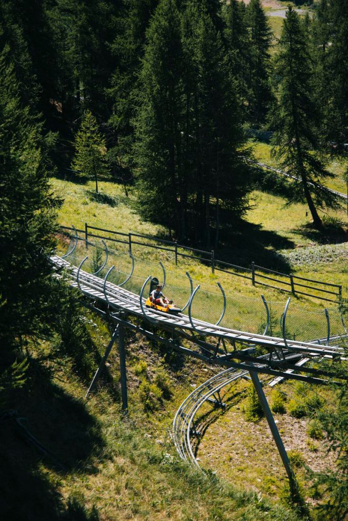 Les activités à faire l'été aux Orres: la luge d'été. crédit photo : Clara Ferrand - blog Wildroad
