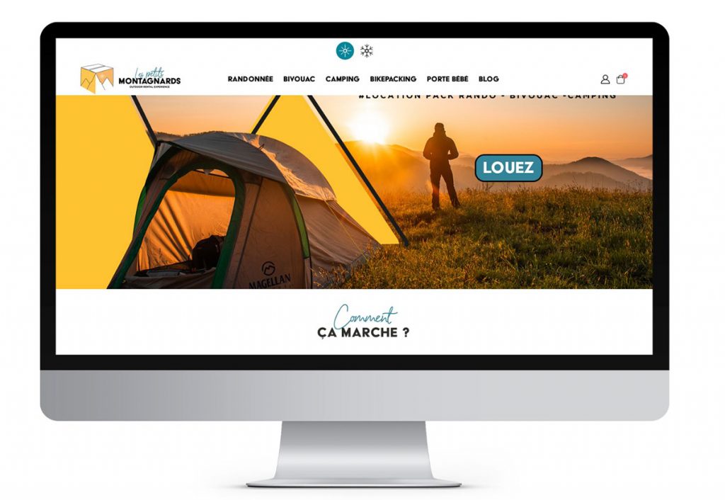 Le site des Petits Montagnards pour louer son pack rando bivouac; crédit photo : Clara Ferrand - blog Wildroad