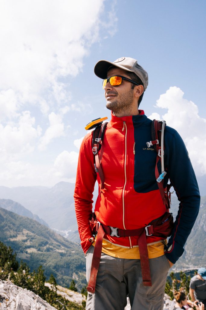 Erind, notre guide local Albanais sur les Peaks of the Balkans. crédit photo : Clara Ferrand - blog WIldroad