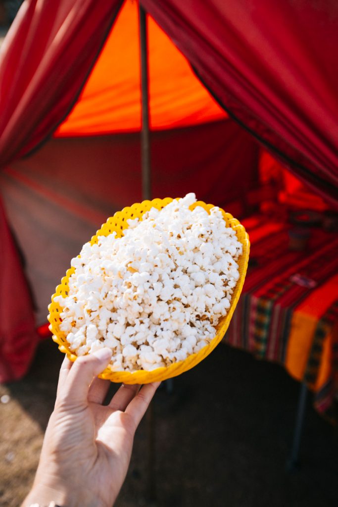 Le goûter au campement pendant le trek. crédit photo : Clara Ferrand - blog Wildroad