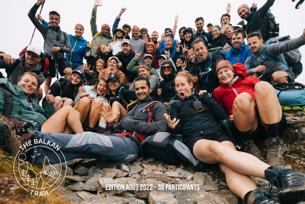 Groupe de participant édition 2022 Balkan trail en Aout. crédit photo : Clara Ferrand - blog Wildroad