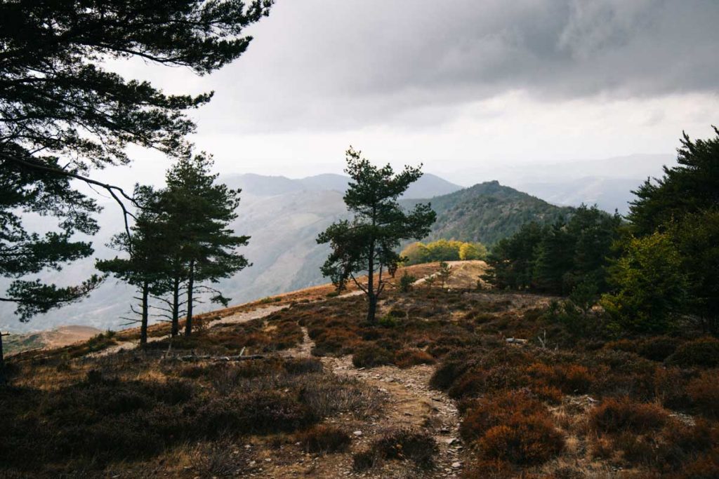 Randonnée de chemin de Stevenson, le signal de Bougès étape en Lozère. crédit photo : Clara Ferrand - blog Wildroad