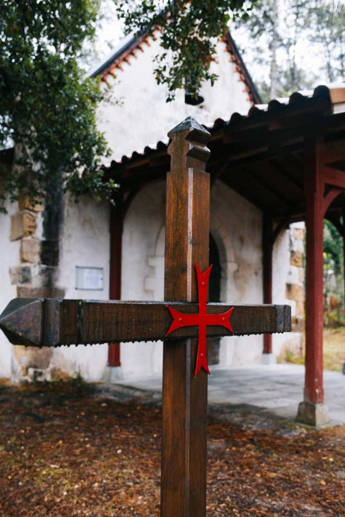 L'héritage des templiers dans les Landes avec la visite de La Chapelle de Saint-Laurent. crédit photo : Clara Ferrand - blog Wildroad