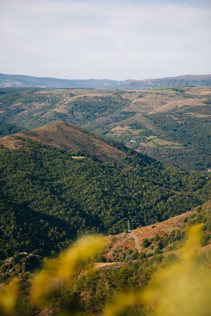Les étapes du GR7° : la forêt de mijavol en direction de Florac. crédit photo : Clara Ferrand - blog Wildroad
