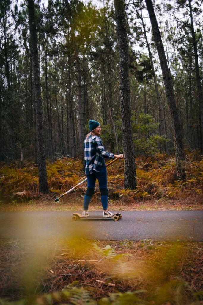 Découvrir le Landpaddle avec Rollsweet. crédit photo : Clara Ferrand - blog Wildroad