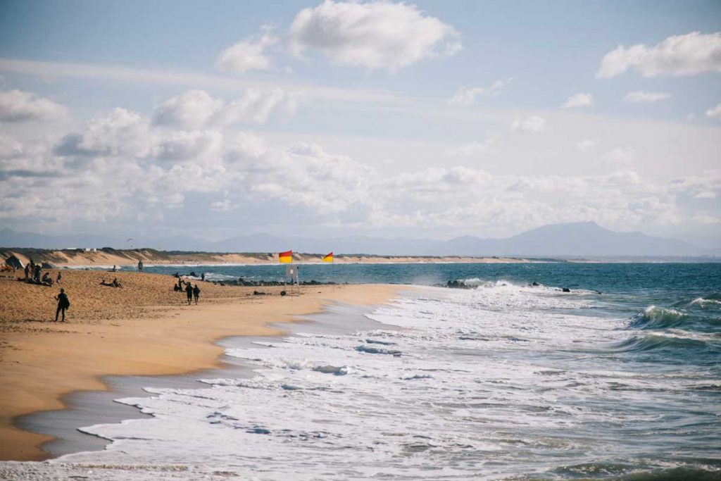 La plage de l'estacade à Capbreton. crédit photo : Clara Ferrand - blog Wildroad