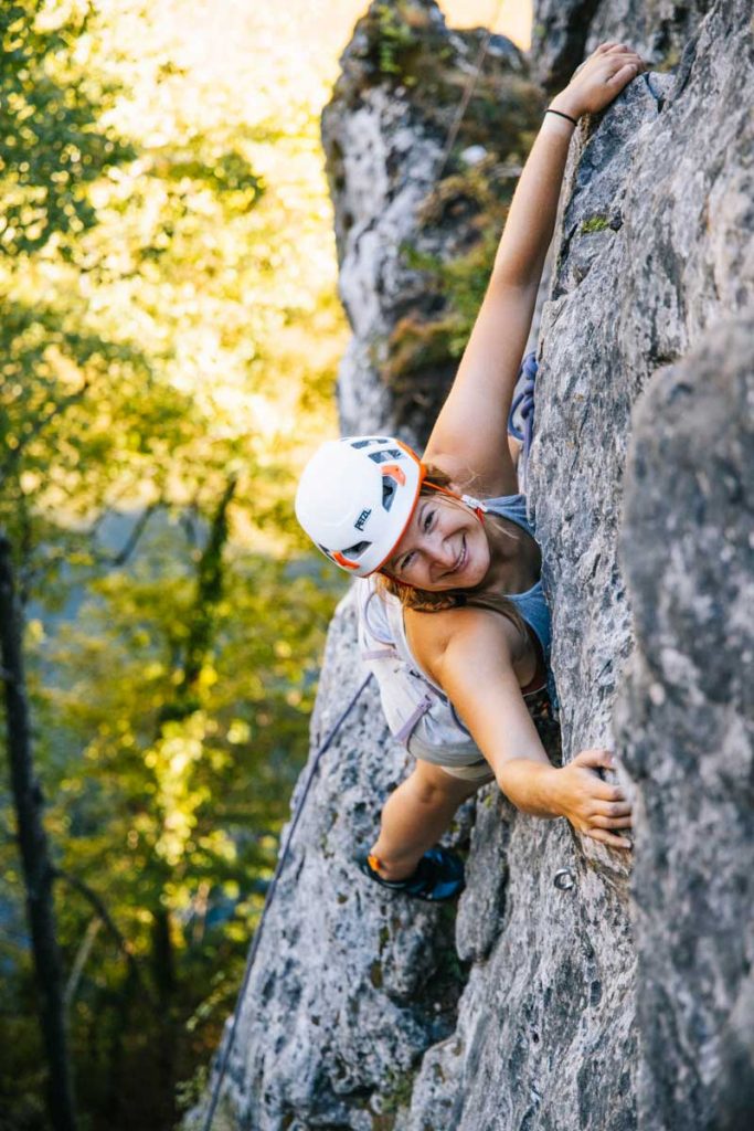 Sortie escalade en Lozère dans les gorges du Tarn. crédit photo : Clara Ferrand - blog Wildroad