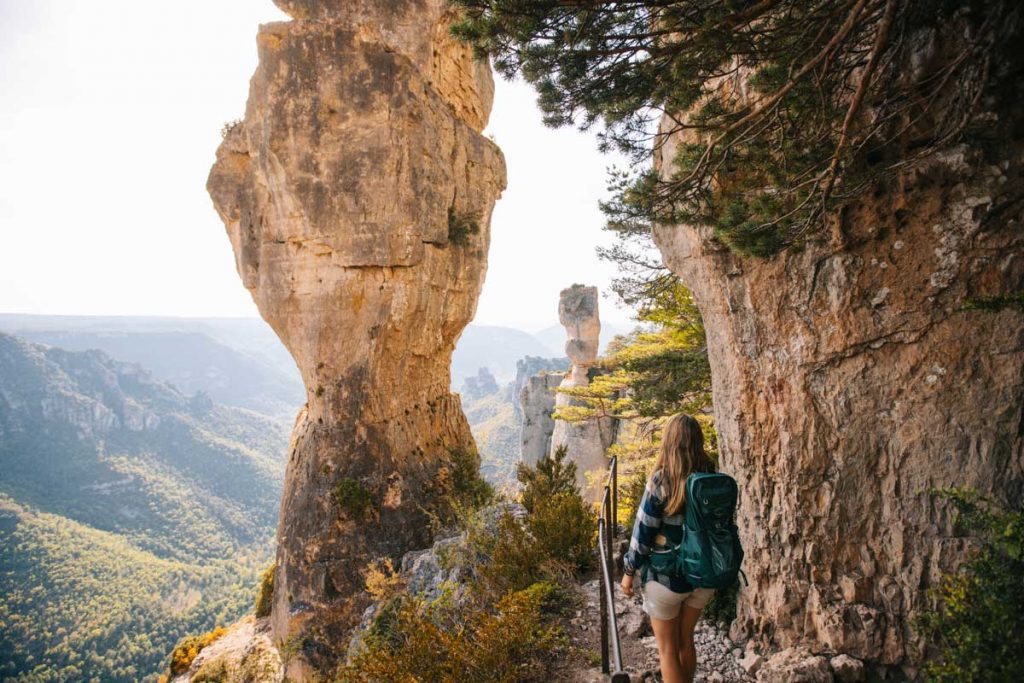 La randonnée du vase de Chine et de Sèvres dans les gorges de la Jonte. crédit photo : Clara Ferrand - blog WIldroad