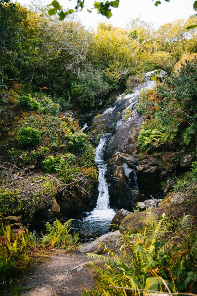 Cascade dans le Derrynane national Park. crédit photo : Clara Ferrand - blog Wildroad