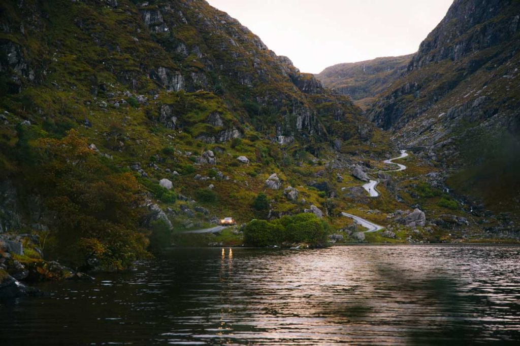 La route de gap of Dunloe dans le comté de Kerry. crédit photo : clara Ferrand - blog Wildroad