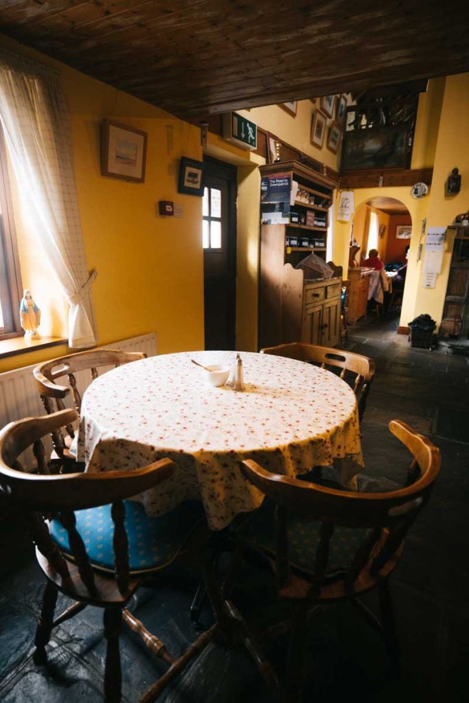 Le restaurant de Mary's Cottage Kitchen à Ballycastle. crédit photo : Clara Ferrand - blog Wildroad