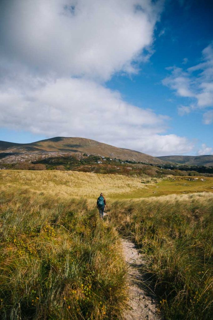 Les dunes de Derrynane National Historic park dans le comté de Kerry. crédit photo : Clara Ferrand - blog Wildroad