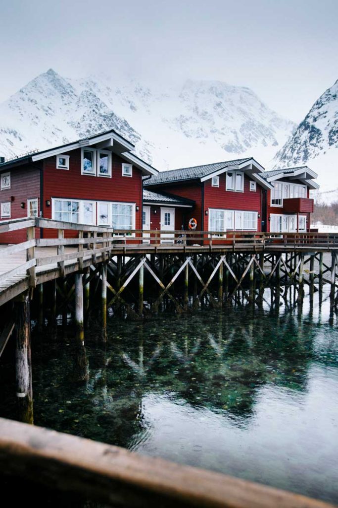 Hébergement dans un rorbuer à Koppagen dans les Alpes de Lyngen. crédit photo : Clara Ferrand - blog Wildroad