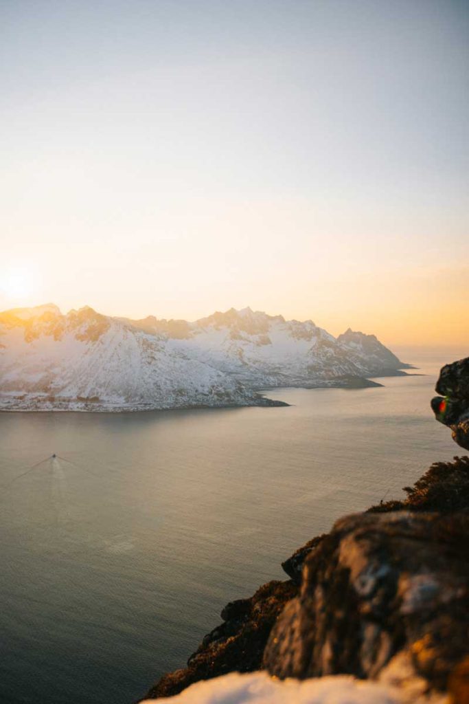 L'île de Senja en hiver : la randonnée de Segla incontournable. crédit photo : Clara Ferran d- blog Wildroad