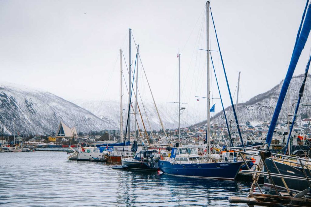Le port de Tromso au nord de la Norvège. crédit photo : Clara Ferrand - blog Wildroad
