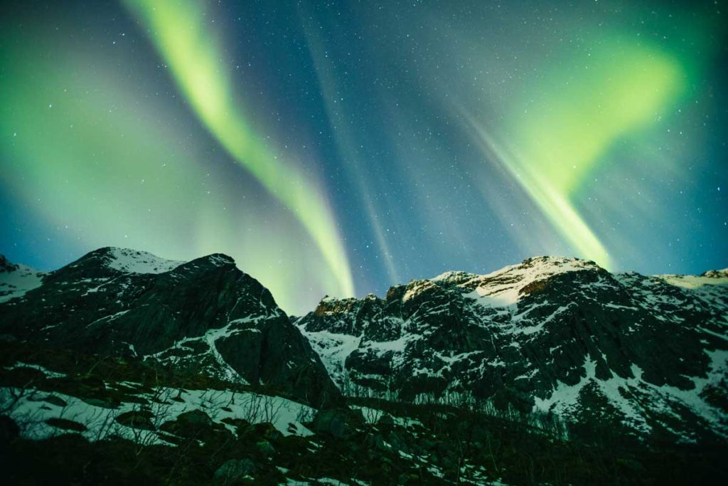 Où voir les aurores boréales en Norvège. crédit photo : Clara Ferrand - blog Wildroad