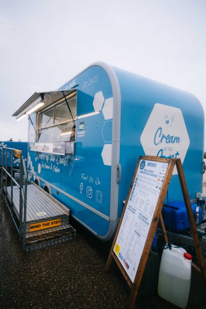 Le camion à glace the Cream of the coast. crédit photo : Clara Ferrand - blog Wildroad