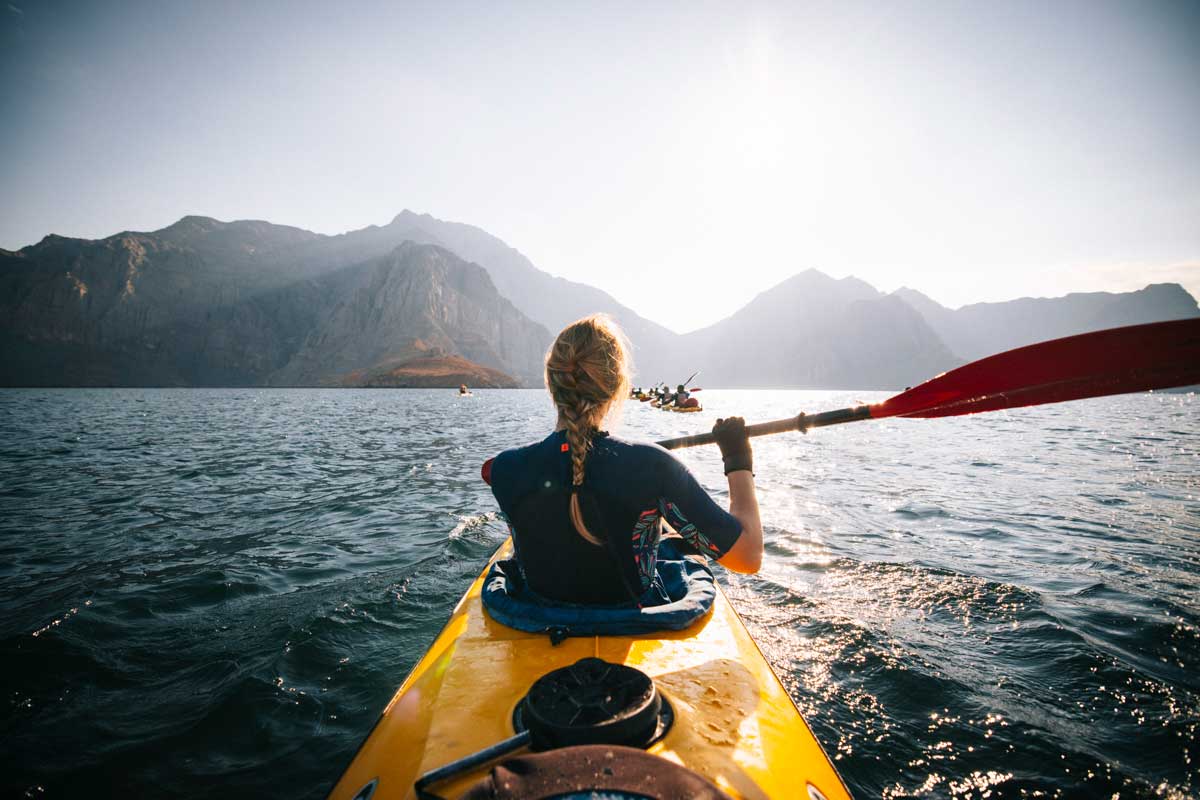 Séjour en kayak dans la péninsule du Musandam à Oman. crédit photo : Clara Ferrand - blog Wildroad