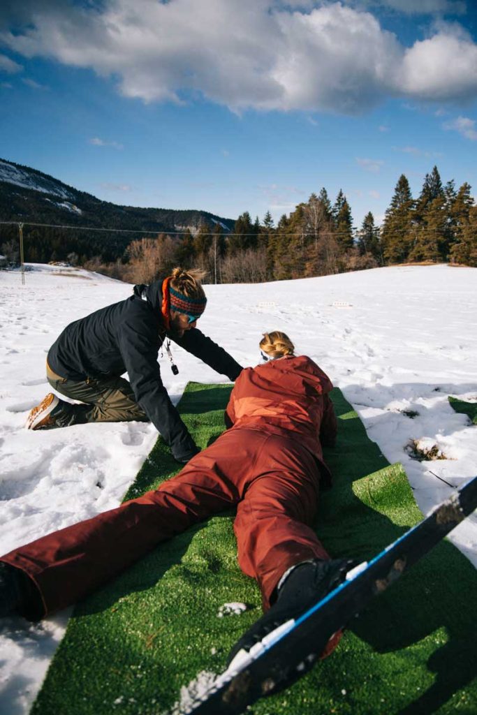 Essayer le biathlon avec une initiation au chalet du Fanget. crédit photo : Clara Ferrand - blog WIldroad