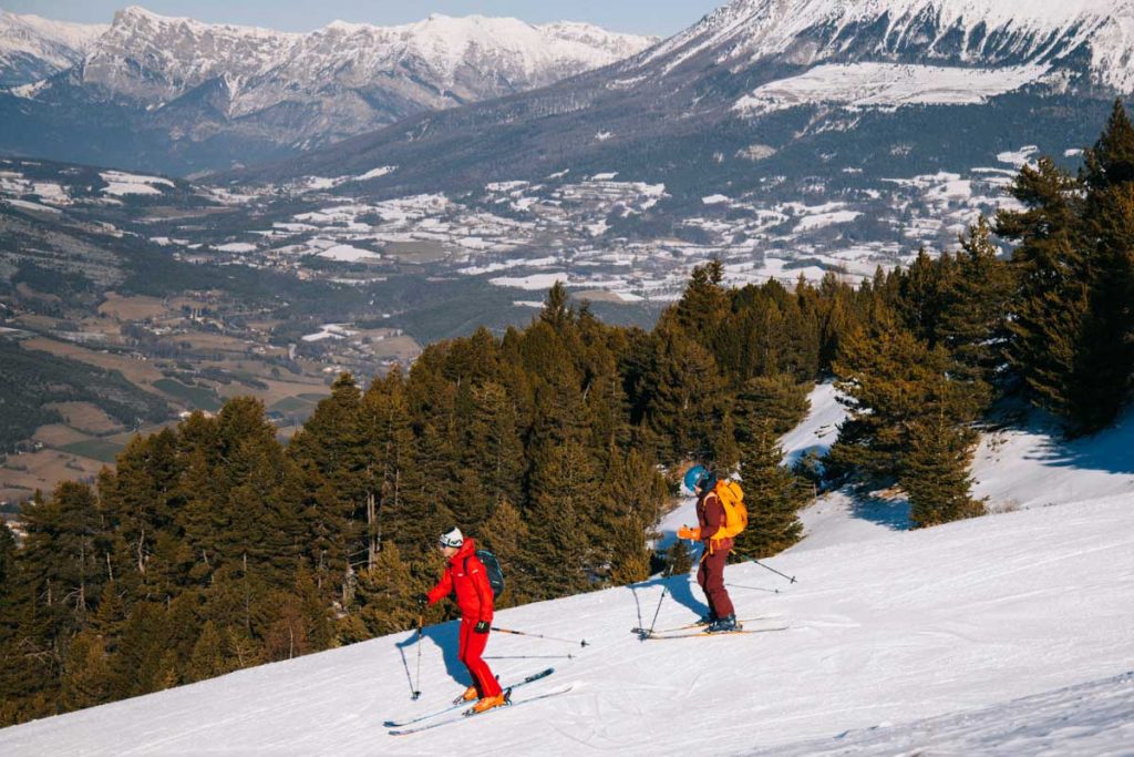les pistes de ski de la station de Chabanon dans les Alpes du Sud. crédit photo : Clara Ferrand - blog Wildroad