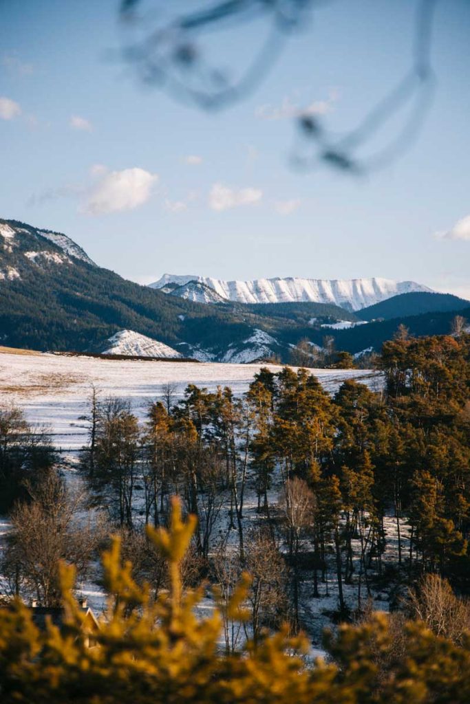 Découvrir la vallée de la Blanche en hiver : que voir et que faire. crédit photo : Clara Ferrand - blog Wildroad
