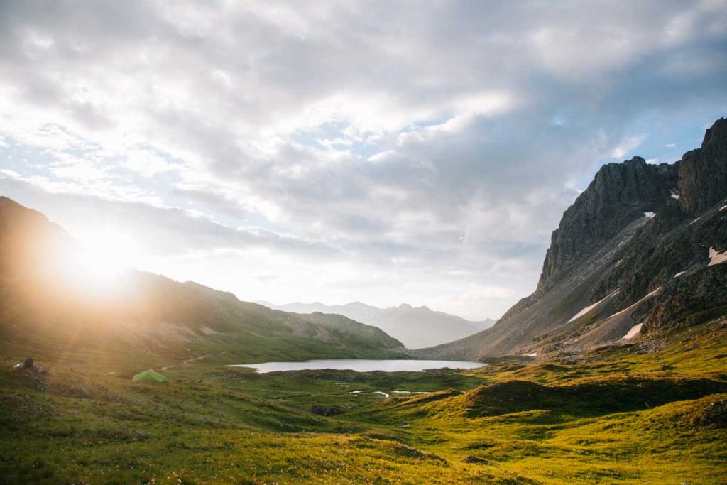 Coucher de soleil au lac rond. crédit photo : Clara Ferrand - blog Wildroad