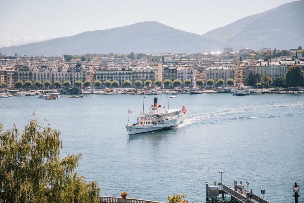 Les croisière en bateau à vapeur sur le Léman depuis Genève. crédit photo : Clara Ferrand - blog Wildroad