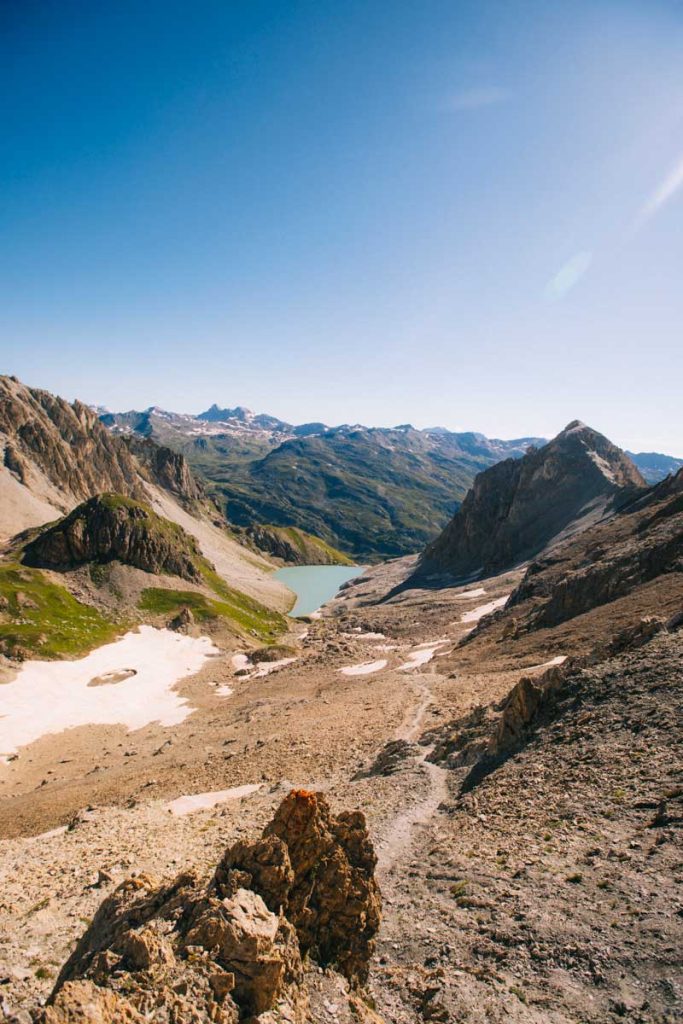 La descente du col des béraudes. crédit photo : Clara Ferrand - blog Wildroad